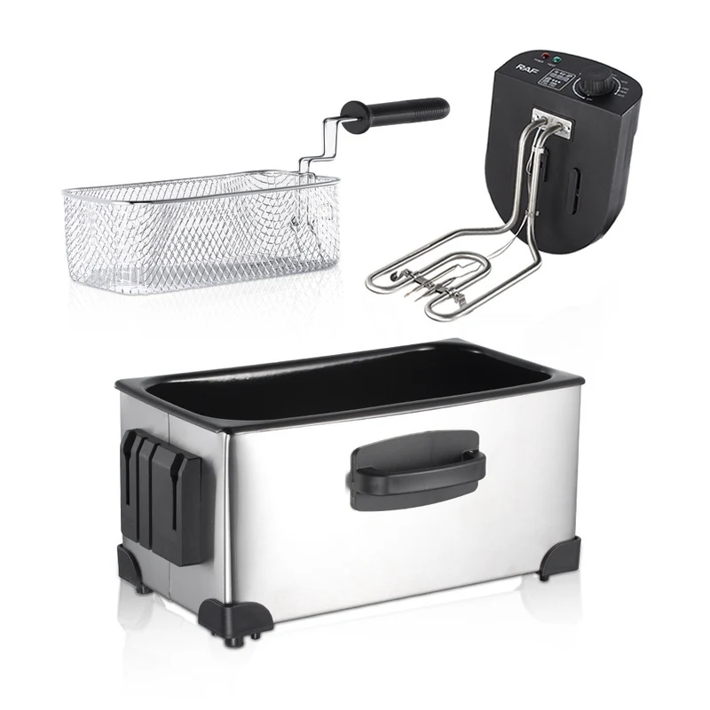 Skanto | 3L elektrische Fritteuse mit einstellbarer Temperaturregelung