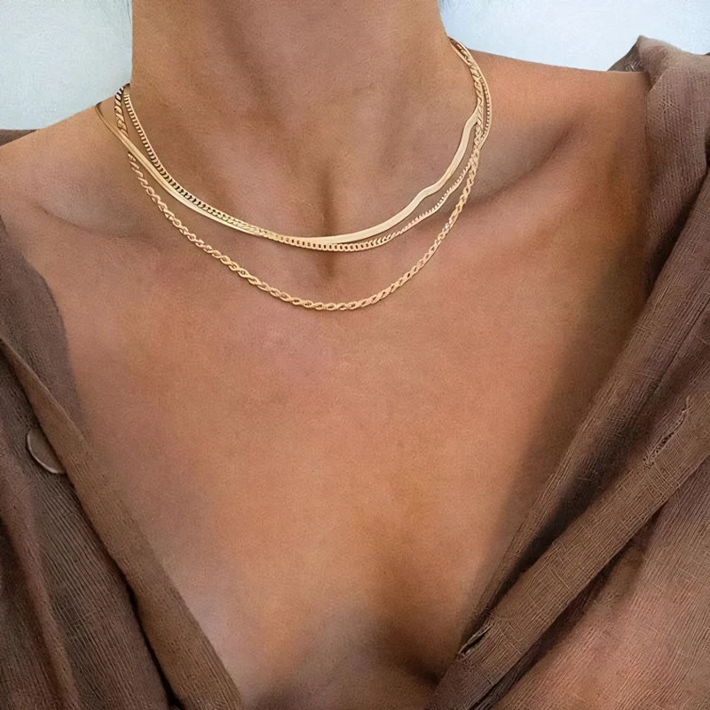 Skanto | 3-teiliges klassisches Halsketten-Choker-Set