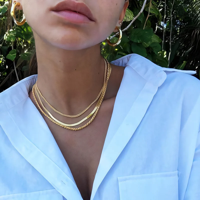 Skanto | 3-teiliges klassisches Halsketten-Choker-Set