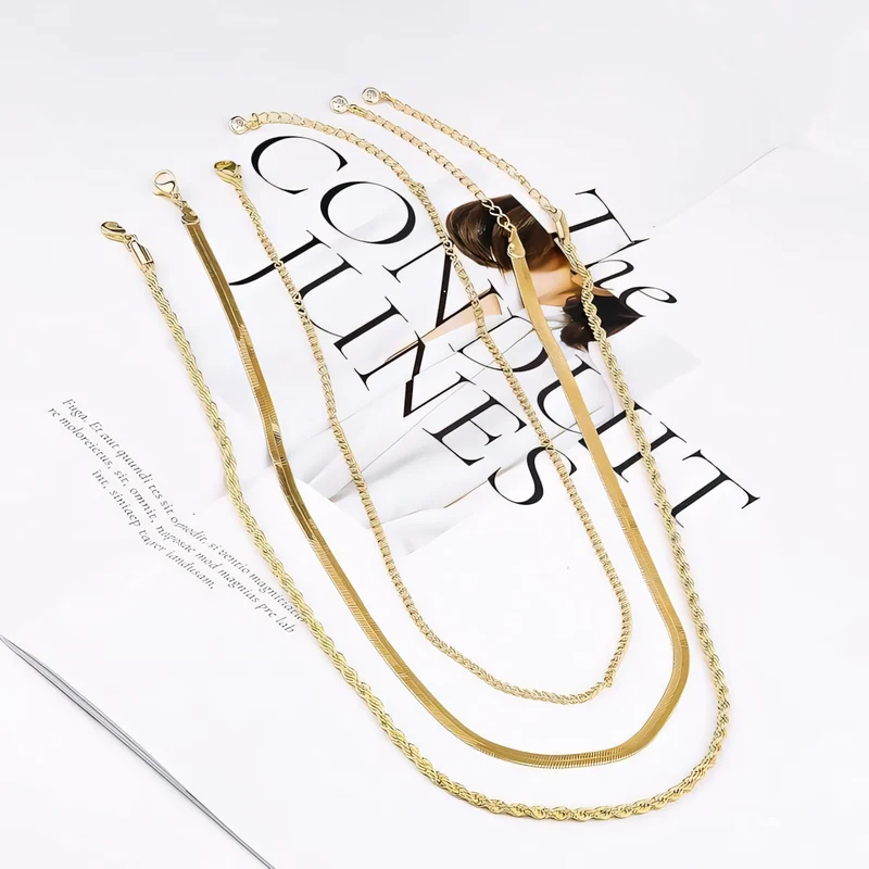 Skanto | 3-teiliges klassisches Halsketten-Choker-Set