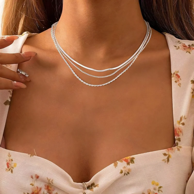 Skanto | 3-teiliges klassisches Halsketten-Choker-Set