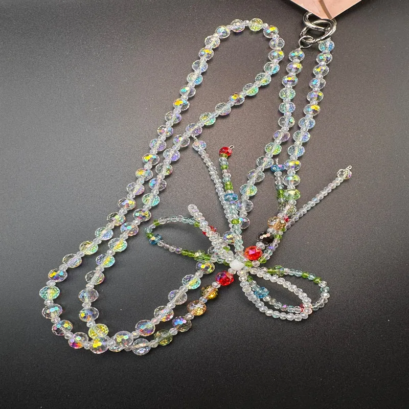 Multi-Strang Perlen Brille Halskette Brehn