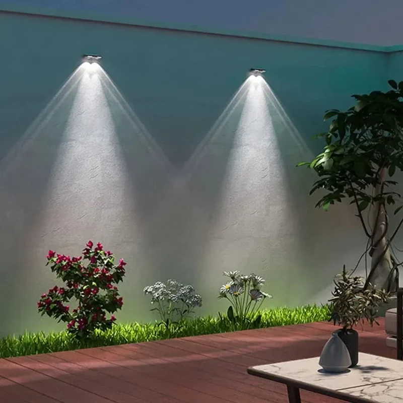 Skanto | Solar-Zaunleuchten, wasserdichte LED-Wandlampen für den Außenbereich