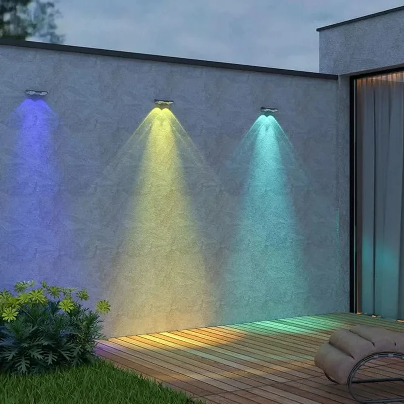 Skanto | Solar-Zaunleuchten, wasserdichte LED-Wandlampen für den Außenbereich
