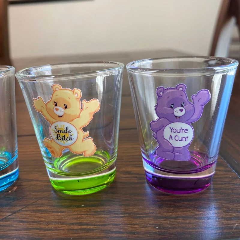 Skanto Swear Bears Schnapsgläser-Set, 6 Stück | Skanto