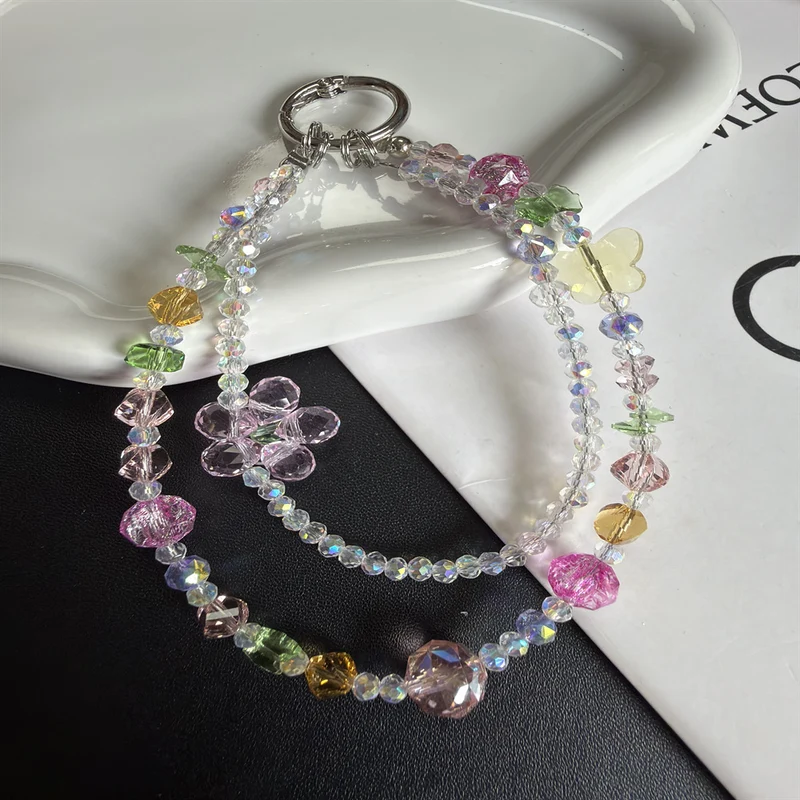 Handgemachte Kristallperlen Brillenband Brehn