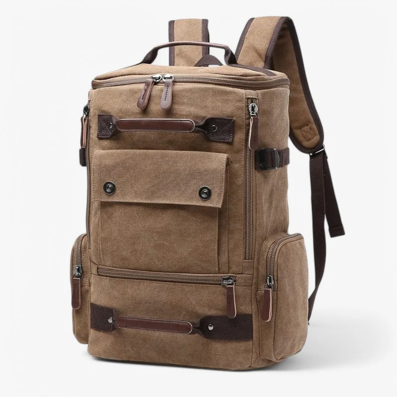 Skanto | TIMECARRY – Vintage Canvas Rucksack mit Laptopfach