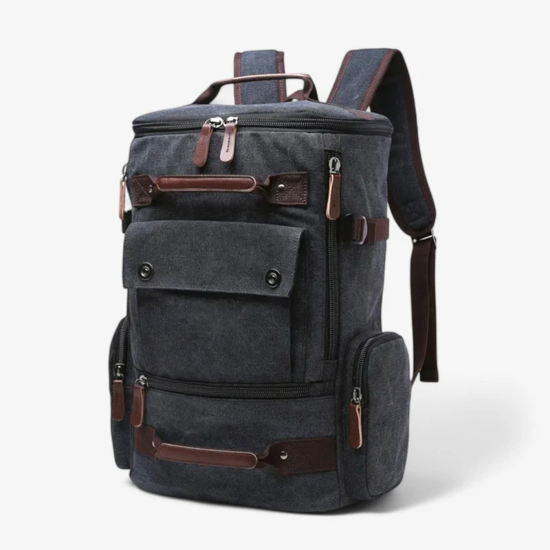 Skanto | TIMECARRY – Vintage Canvas Rucksack mit Laptopfach