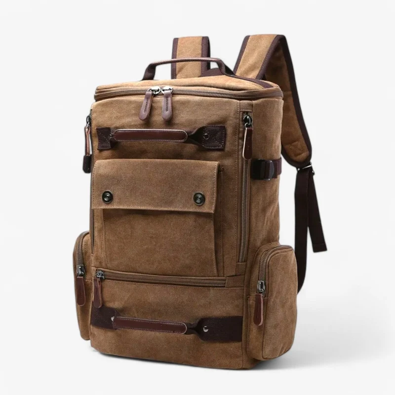 Skanto | TIMECARRY – Vintage Canvas Rucksack mit Laptopfach