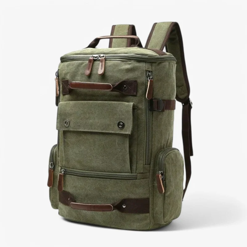 Skanto | TIMECARRY – Vintage Canvas Rucksack mit Laptopfach