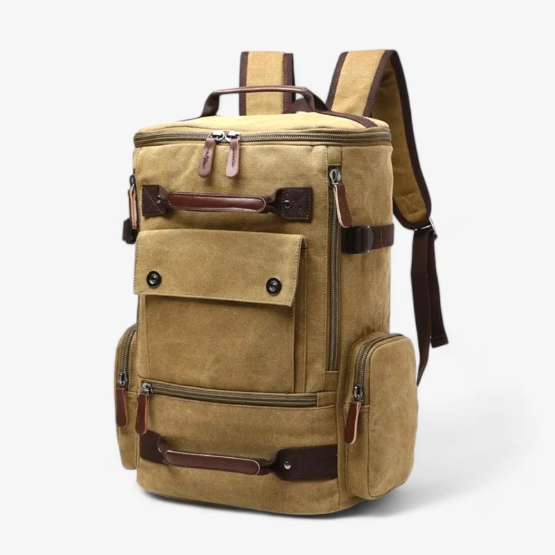 Skanto | TIMECARRY – Vintage Canvas Rucksack mit Laptopfach