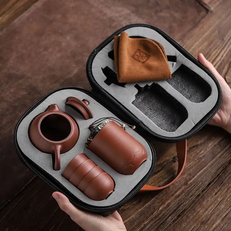 Skanto | Handgemachtes Keramik-Teekannen-Set mit Tassen für losen Tee