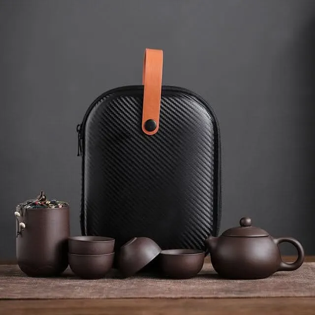 Skanto | Handgemachtes Keramik-Teekannen-Set mit Tassen für losen Tee