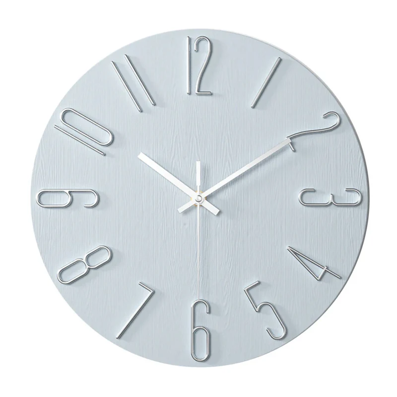 Skanto | Moderne schwarze Wanduhr | 30 cm geräuschloses minimalistisches Design