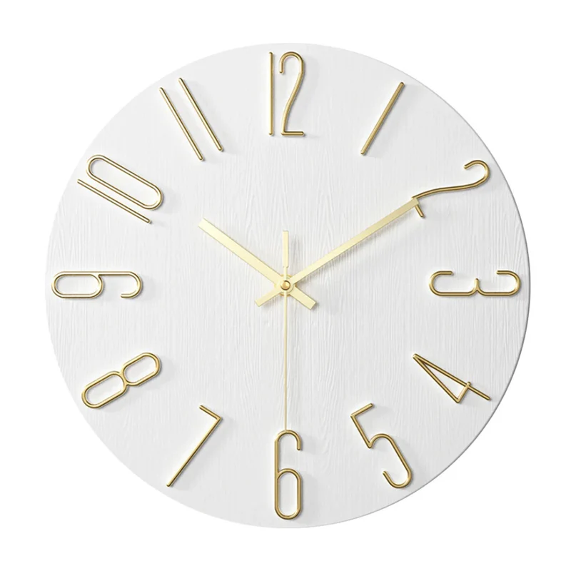 Skanto | Moderne schwarze Wanduhr | 30 cm geräuschloses minimalistisches Design