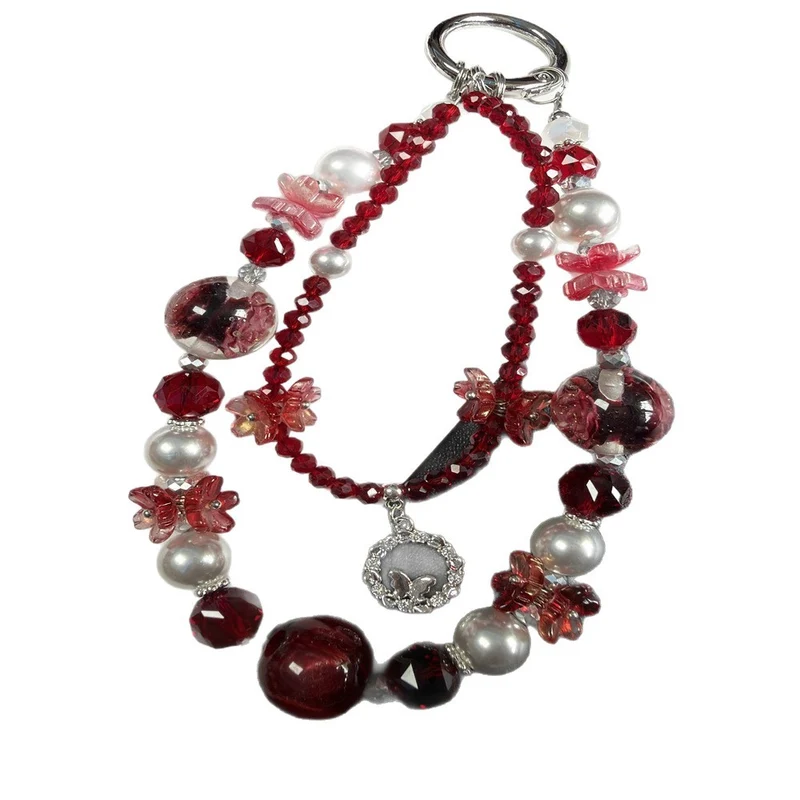 Florale Perlen Charm Halskette Brehn