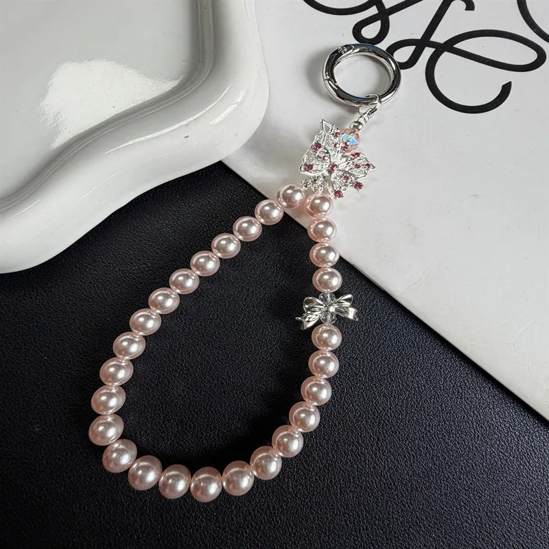 Eleganter Perlen-Schlüsselanhänger Halter Brehn