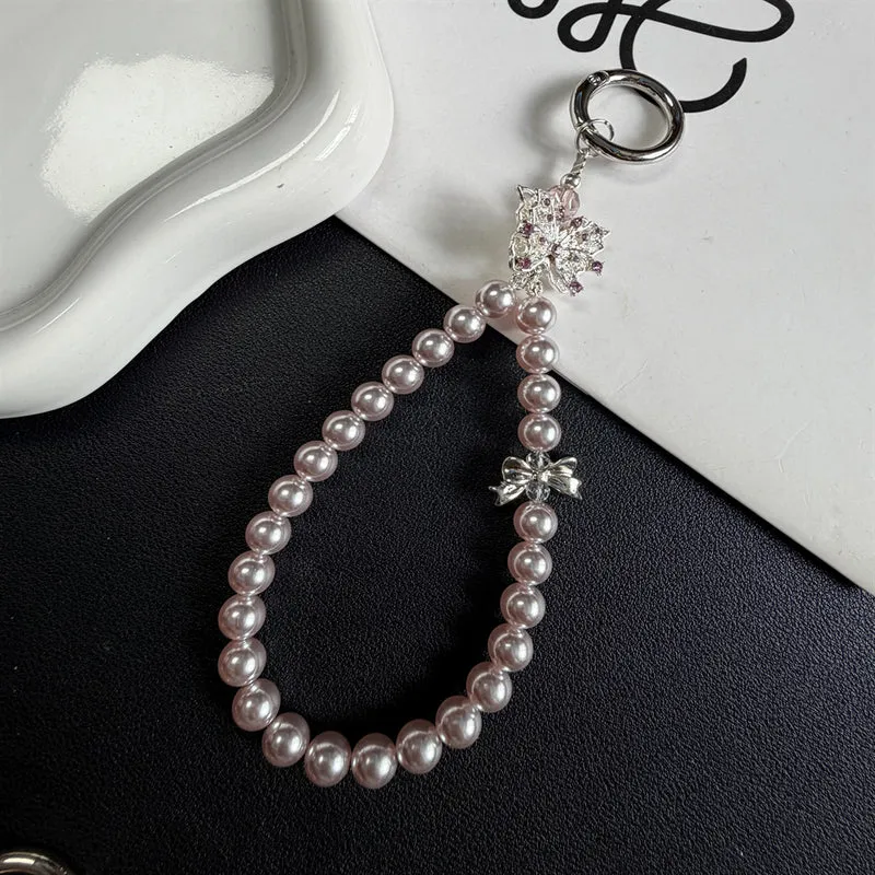 Eleganter Perlen-Schlüsselanhänger Halter Brehn