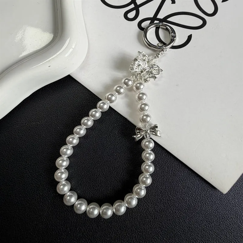 Eleganter Perlen-Schlüsselanhänger Halter Brehn