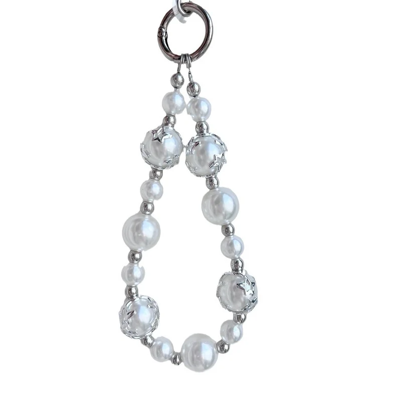 Eleganter Perlenverzierter Charm-Schlüsselanhänger Brehn