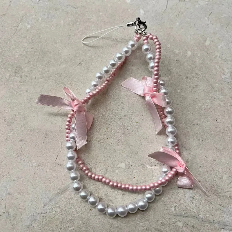 Elegante Perlenbesetzte Handy-Lanyard Brehn