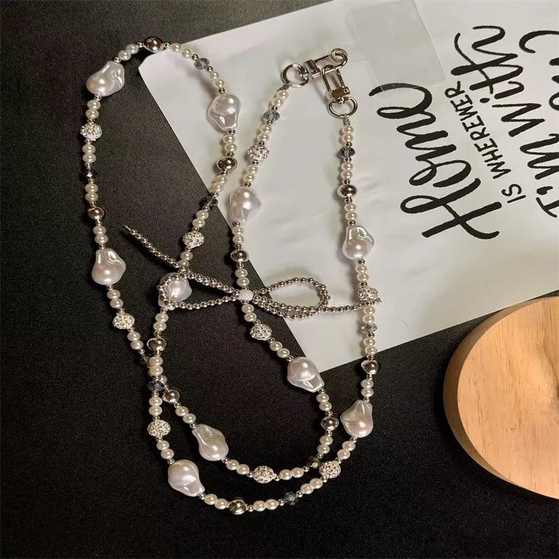 Elegante Perlenbesetzte Brillenband Brehn