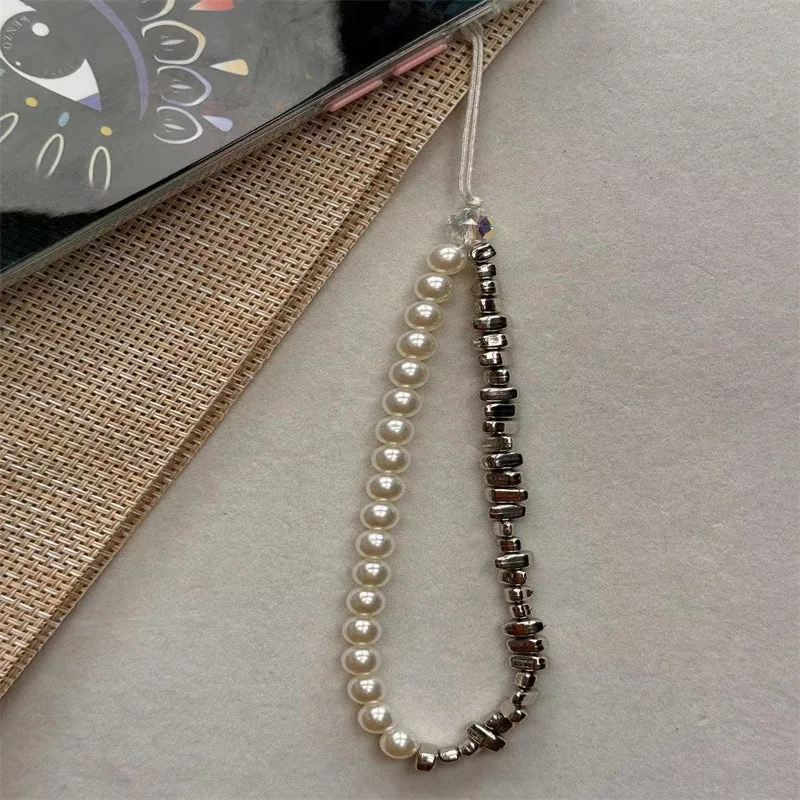 Elegante Perlen- und Metallic-Perlen-Brillen-Kette Brehn