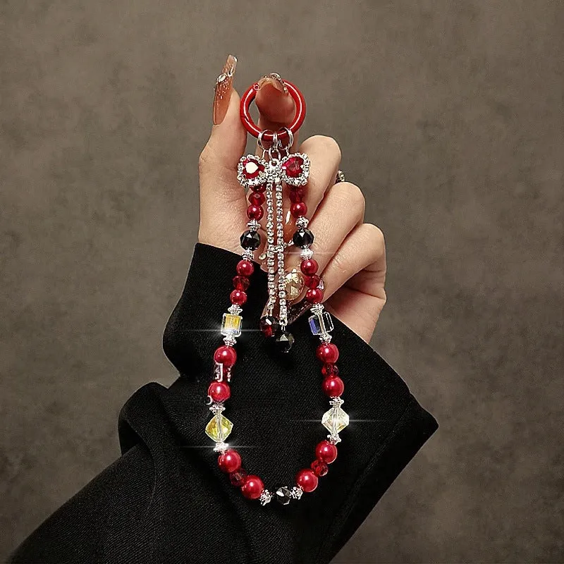 Elegante Multi-String Perlen Schlüsselanhänger Brehn