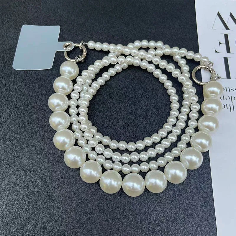 Elegante Mehrstrang-Perlenkette Brehn