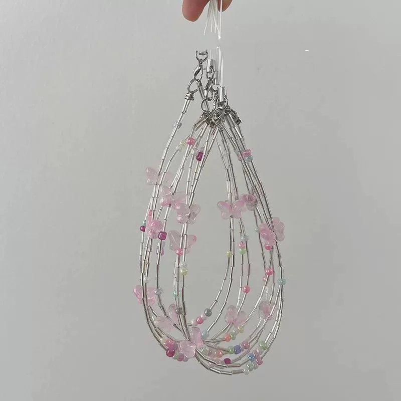 Dekorativer Schmetterlings Charm Brillenband Brehn