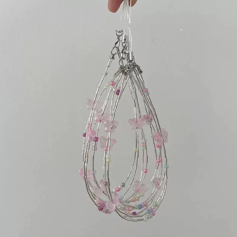 Dekorativer Schmetterlings Charm Brillenband Brehn