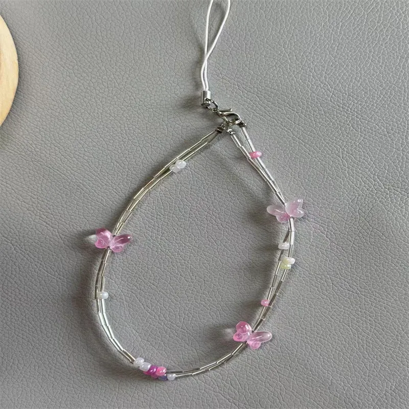 Dekorativer Schmetterlings Charm Brillenband Brehn