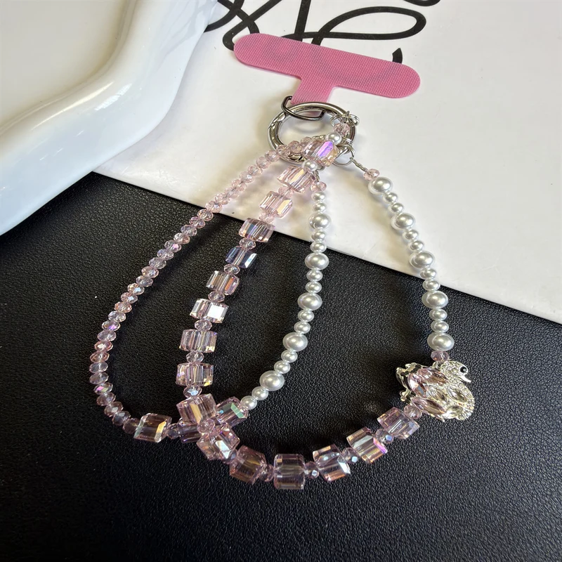 Elegante Mehrstrang-Perlen-Charm-Armband Brehn