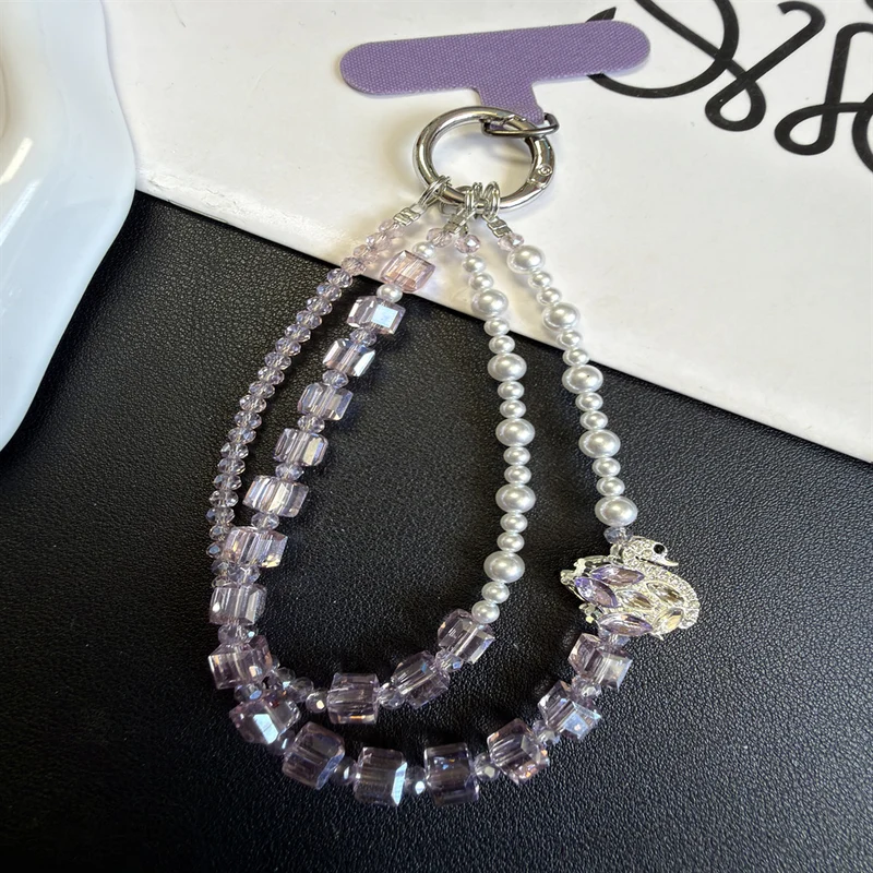Elegante Mehrstrang-Perlen-Charm-Armband Brehn