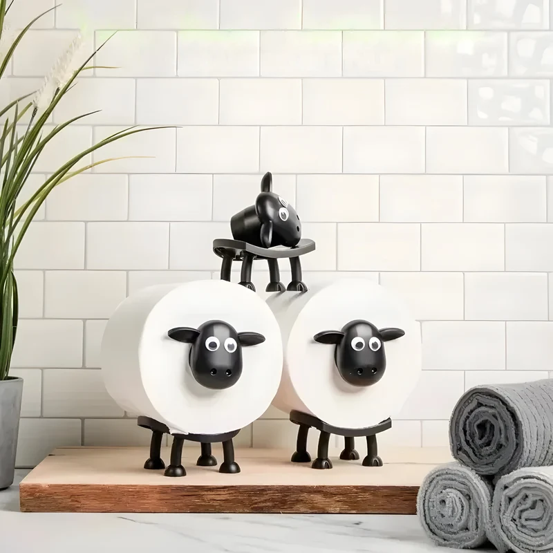 Toilettenpapierhalter kaufen – Originelle & lustige Badezimmer-Deko | Rutschfest, ideal für kleine Bäder