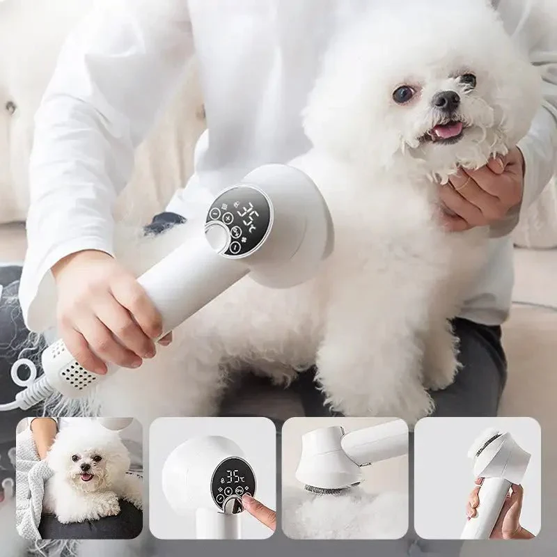Skanto | PURRFECTDry – Leiser 2-in-1 Tierhaartrockner und Bürste für stressfreie Fellpflege