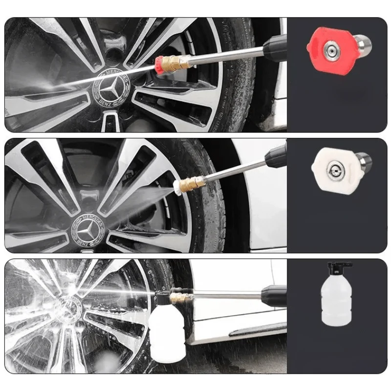 Skanto | CLEANBURST – Tragbarer elektrischer Hochdruckreiniger mit Schaumkanone & Doppeldüse