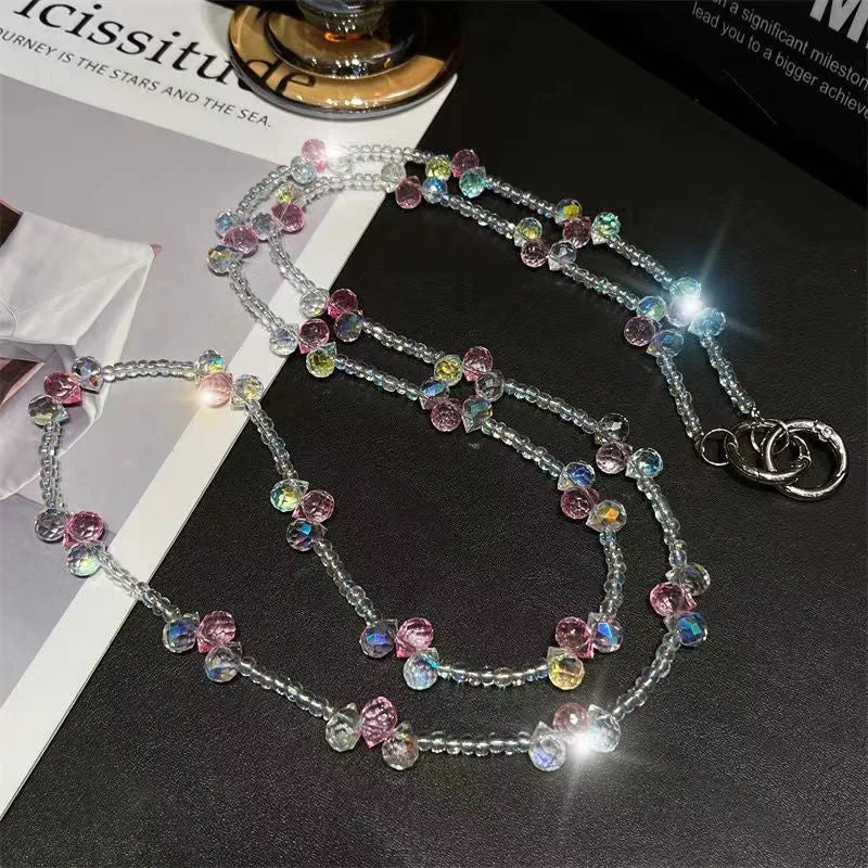 Elegante Kristallperlen Brillen Kette Brehn