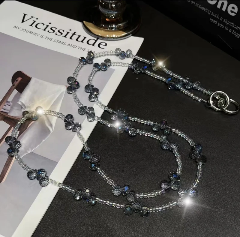 Elegante Kristallperlen Brillen Kette Brehn