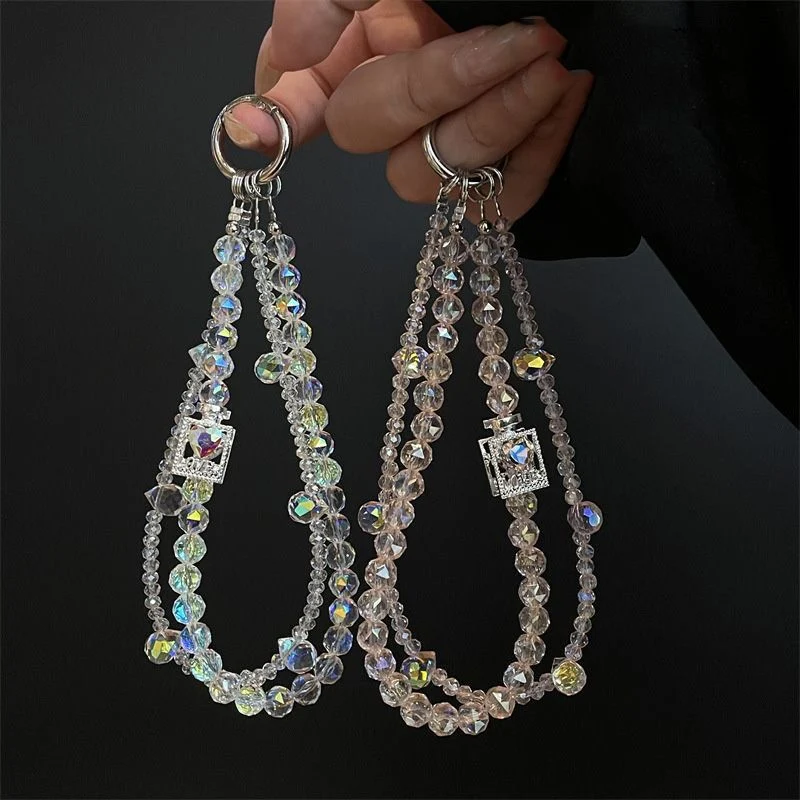 Eleganter Perlen Charm Schlüsselhalter Brehn
