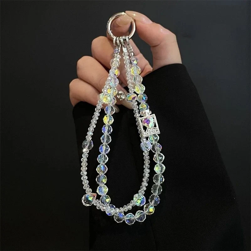 Eleganter Perlen Charm Schlüsselhalter Brehn