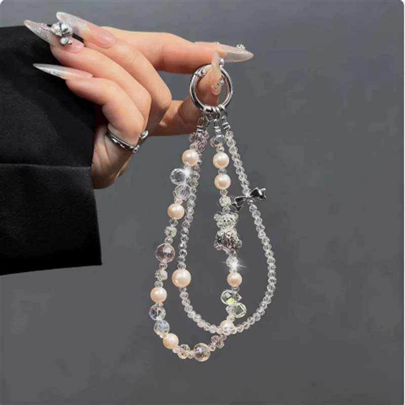 Elegante Perlen Charm Brillenband Brehn
