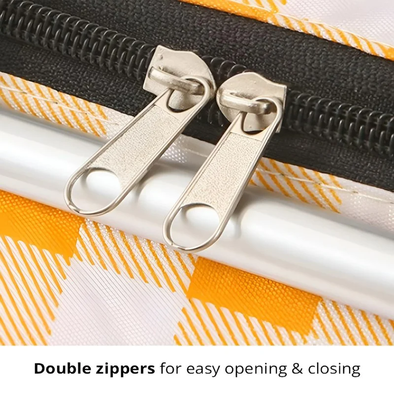 Skanto | Faltbarer Picknickkorb mit Karomuster