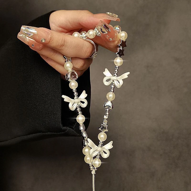 Eleganter Perlen Charm Augensteuerung Strap Brehn 1790135271