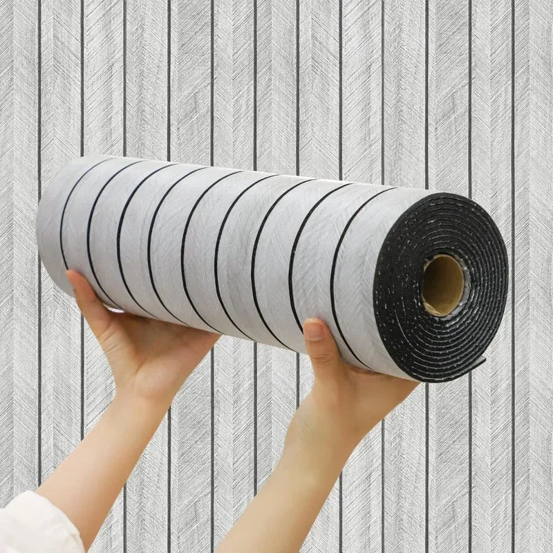 Skanto | Flexible selbstklebende 3D Holzmaserung Wandpaneele Rolle