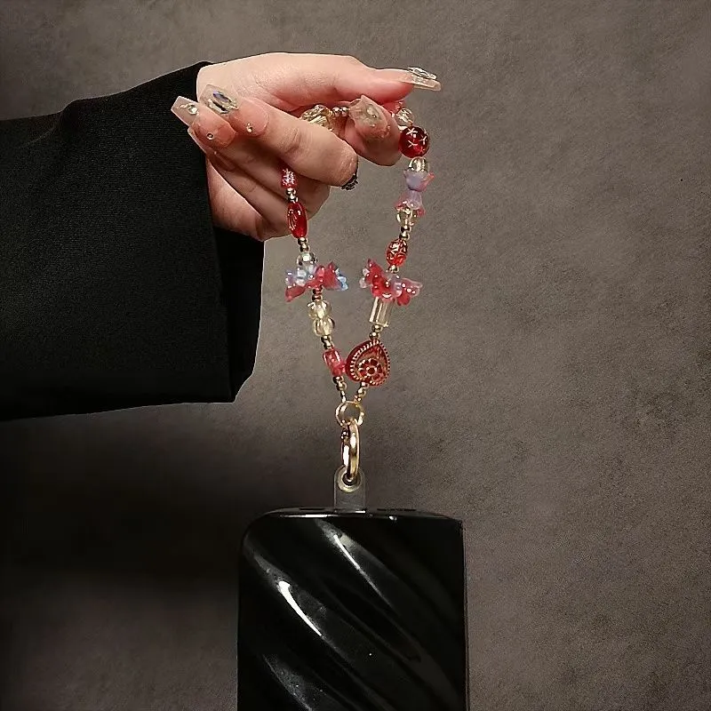 Dekorativer Perlen Charm Schlüsselanhänger Halter Brehn