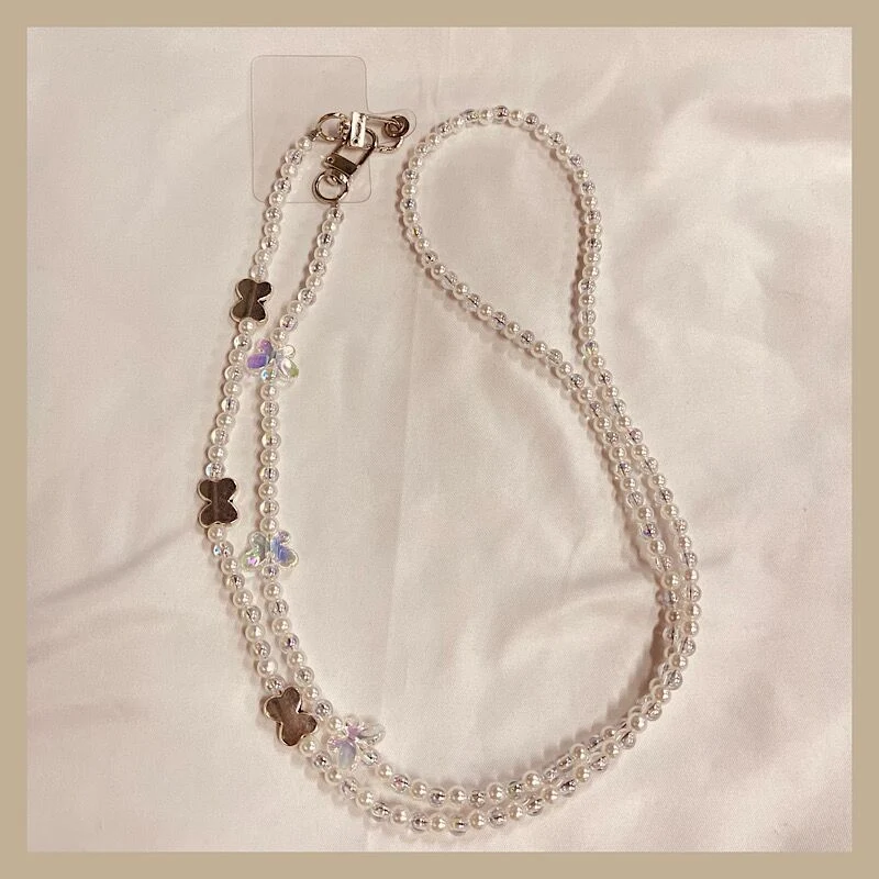 Eleganter Perlen Charm Brillenhalter Brehn