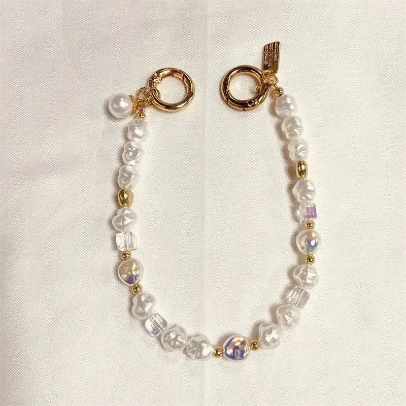 Elegante Perlen Charme Brille Kette Brehn