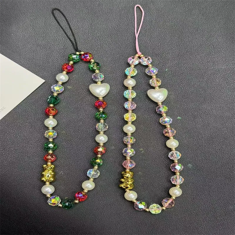Buntes Perlen Charm Halskette Brehn