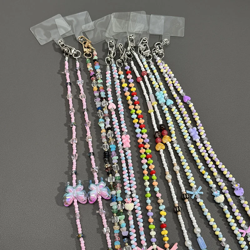 Perlenbrille Kette mit Schmetterlingsakzenten Brehn